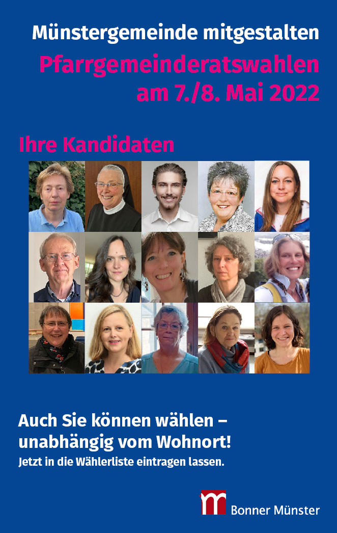 Kandidaten für die Pfarrgemeinderatswahl am Bonner Münster