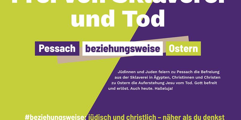 Judentum und Christentum verbindet viel: Plakat-Kampagne der Kirchen in Deutschland zum Festjahr '1700 Jahre jüdisches Leben in Deutschland'